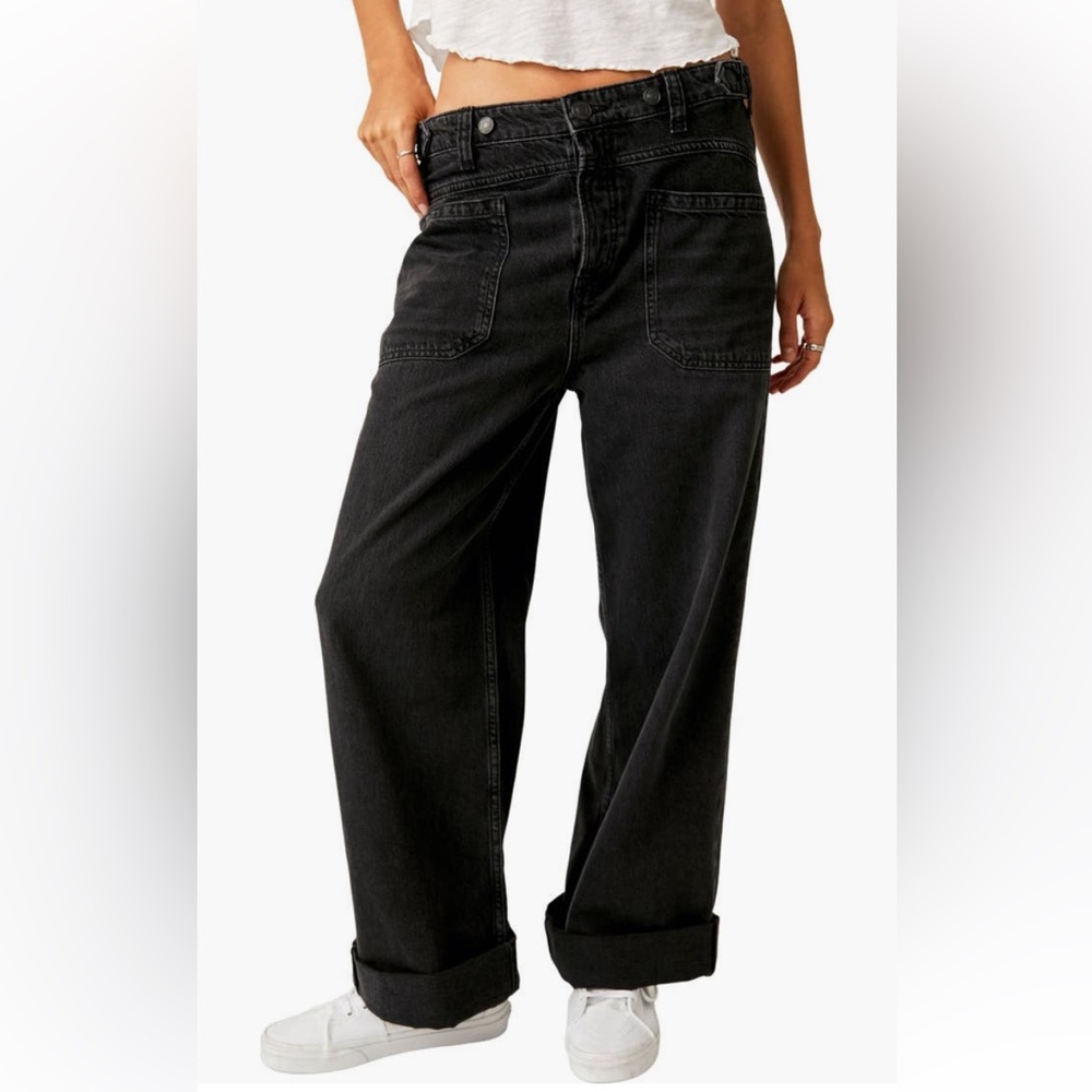 Free People We the Free Palmer Baggy Jeans in Outer Space 28